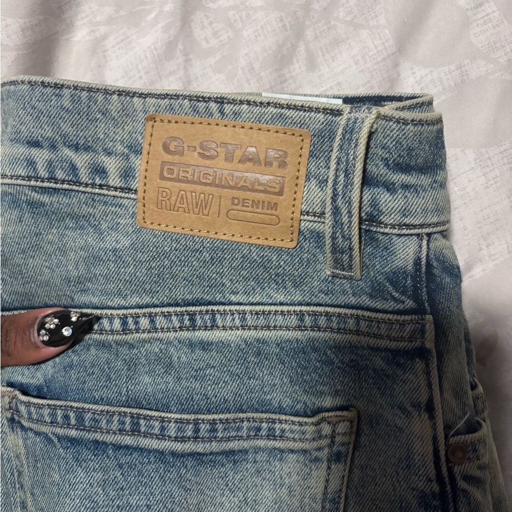 G-Star Viktoria High Straight Jeans in Blue